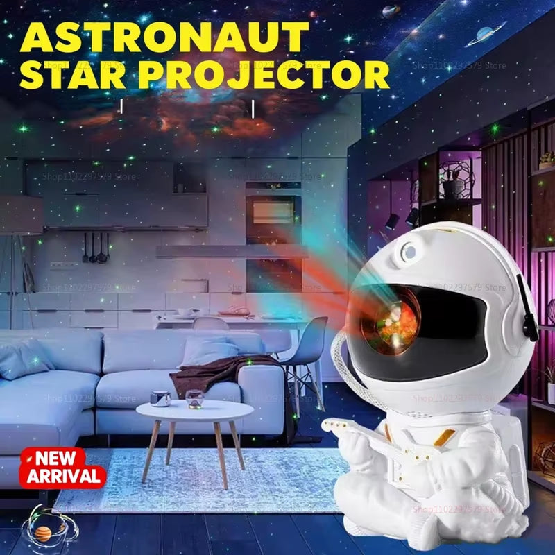 Galaxy Projector Led Night Light Star Projector Astronaut Projector Galaxy Light for Home Decorative Bedroom Children Kids Gift
