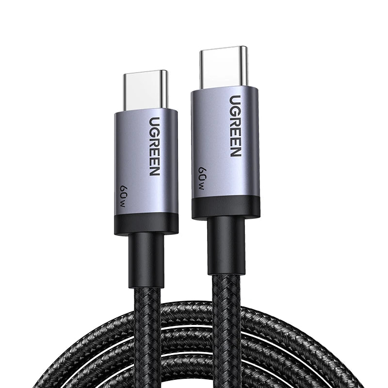 USB C Cable PD60W Fast Charge Cable for Iphone 17 16 15 Samsung S25 S24 Ipad Macbook Air Xiaomi Fast Charging Data Cable